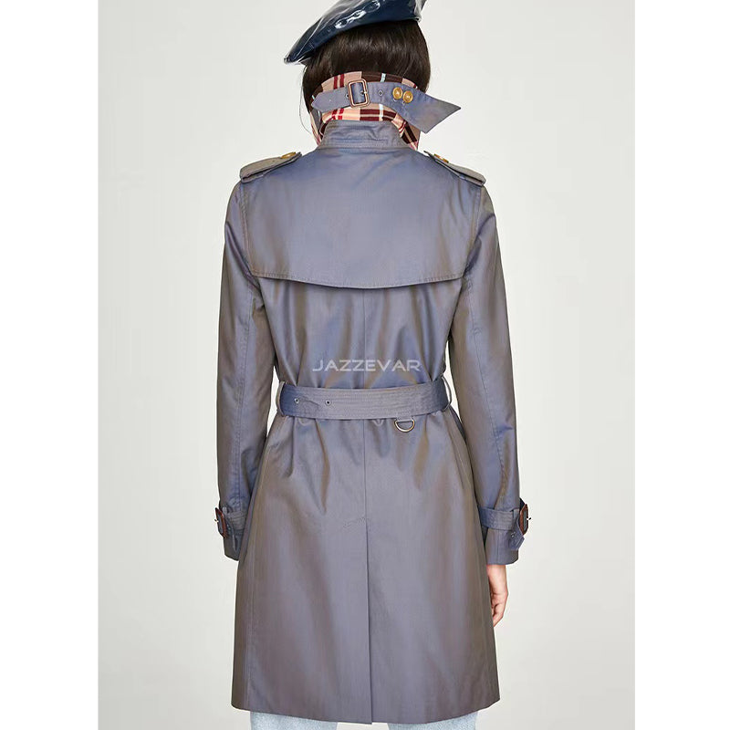 Double breasted trench coat