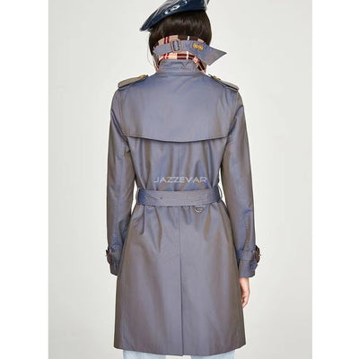 Double breasted trench coat