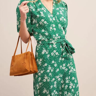 vintage  silk floral dress 