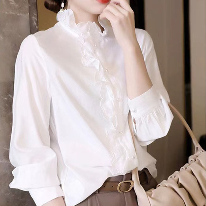 french style shirt with ruffles