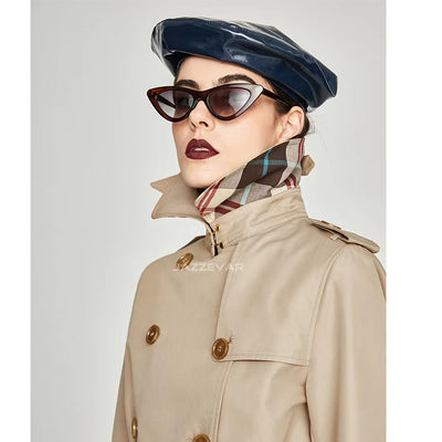 Double breasted trench coat