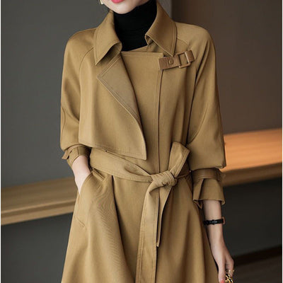 Khaki trench coat