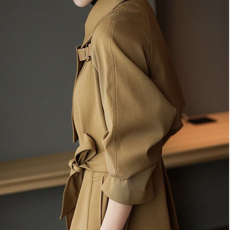 Khaki irregular coat