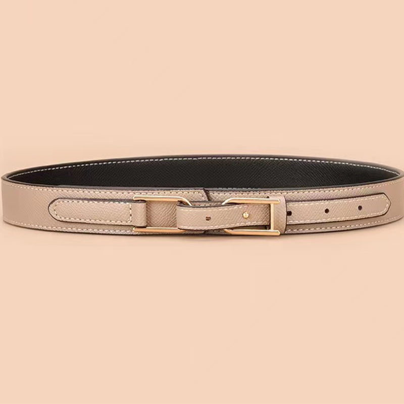 Women's leather belt