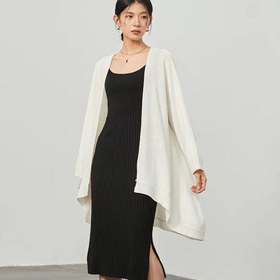 Merino wool loose cardigan sweater