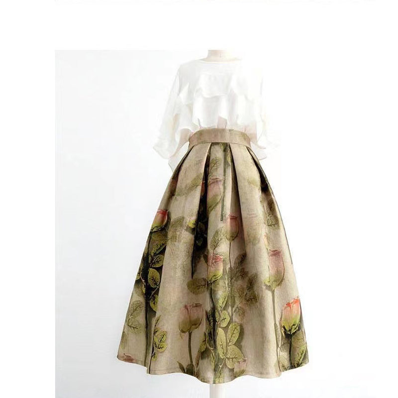 Oil painting skirt