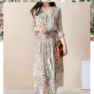 colorful floral summer dress