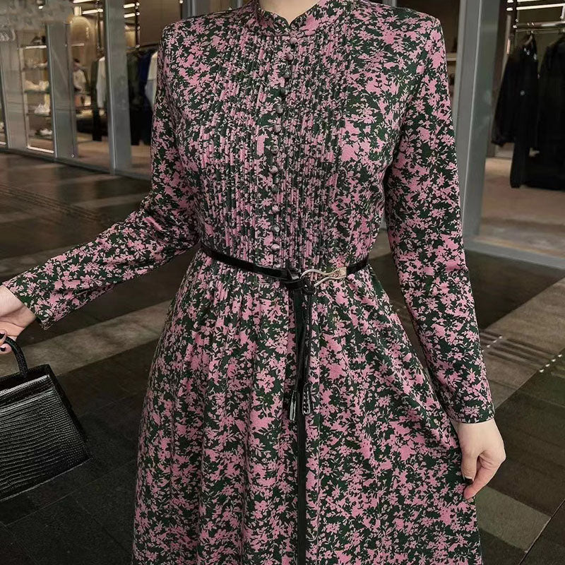 Floral print vintage dress
