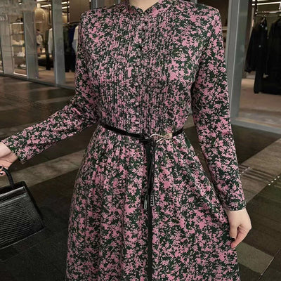 Floral print vintage dress