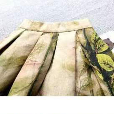 Oil painting skirt