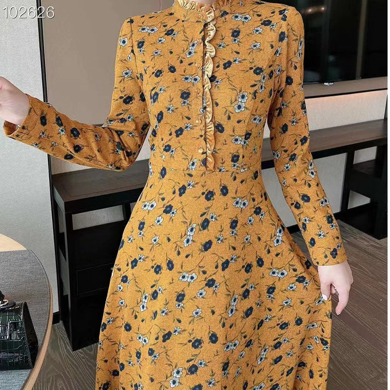 printed vintage dress