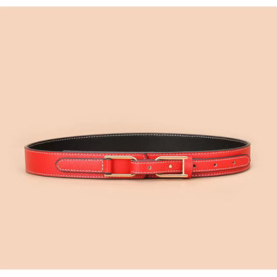 Women's leather belt