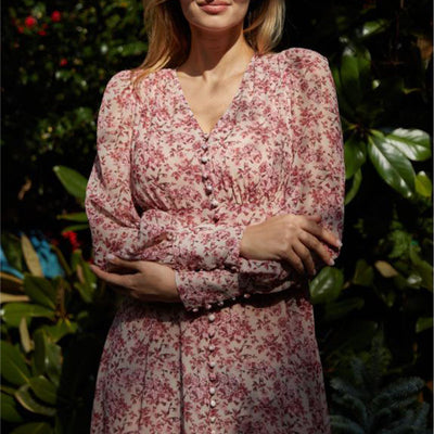 Vintage romantic floral dress